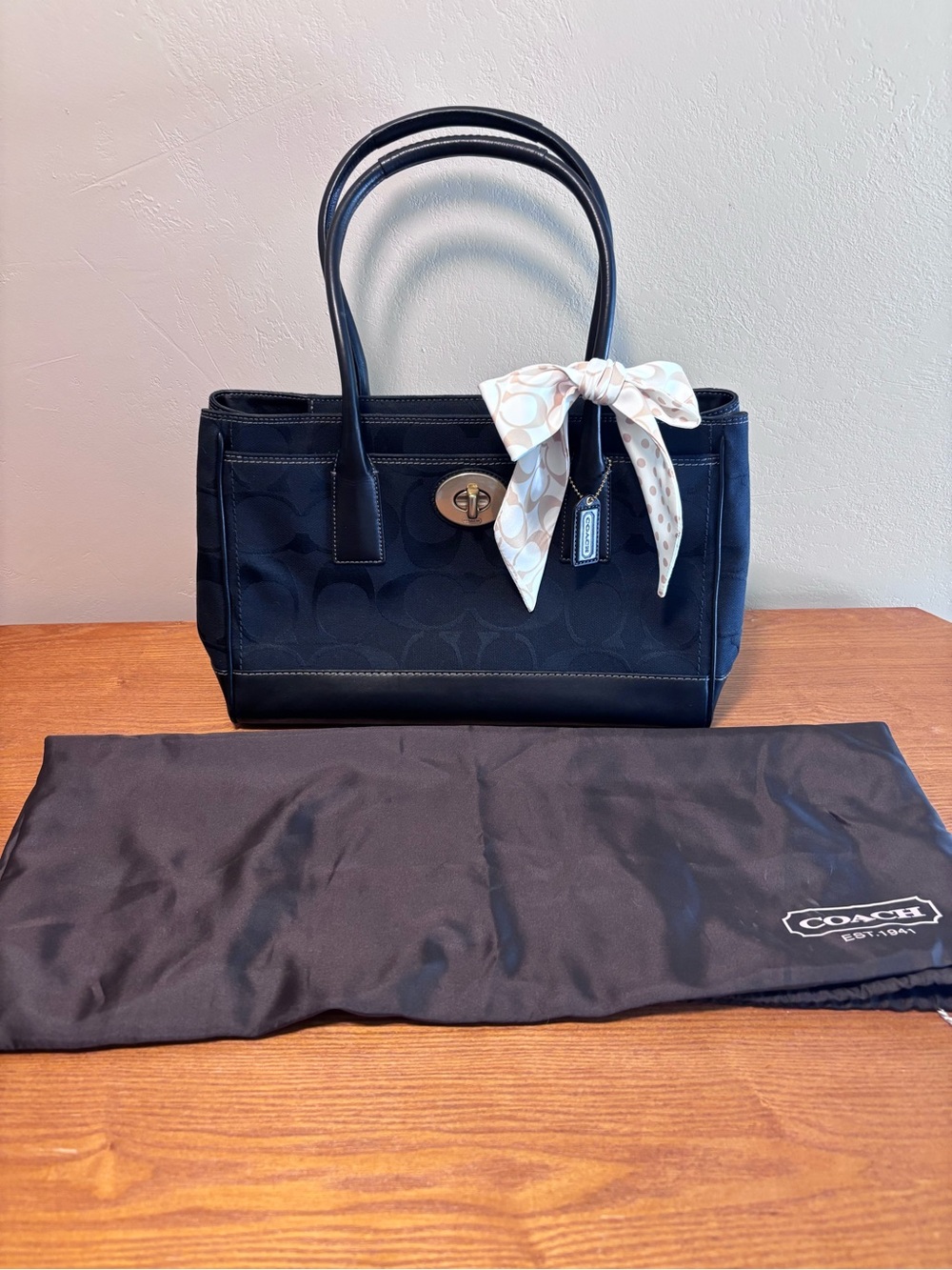 Coach Hamptons Signature Tote Bag with Dust Bag New, no tags